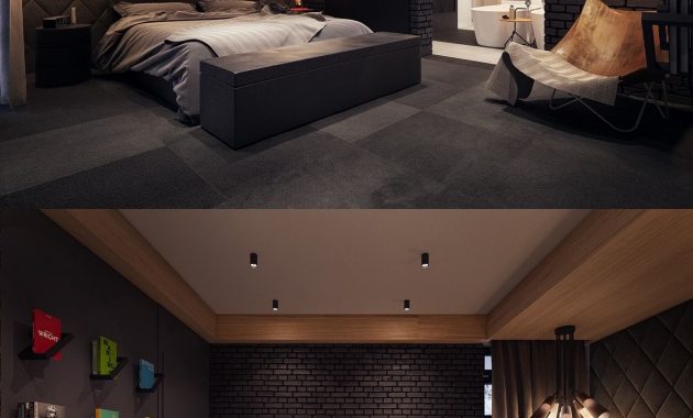 Dark Color Bedroom Decorating Ideas Shows A Luxury And Masculine for dimensions 1200 X 1800