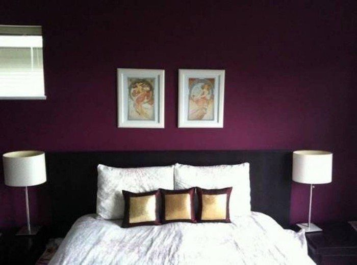 Dark Purple Bedroom Ideas With Black Headboard Fancy Purple within sizing 700 X 521