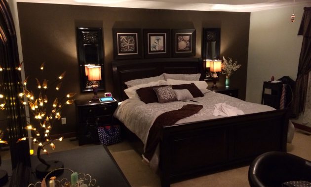 Elegant Bedroom Decor Chocolate Brown Black Sage And Gray pertaining to size 3264 X 2448