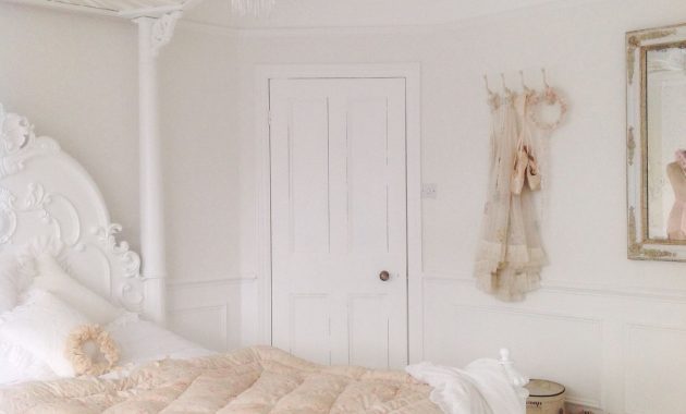 Gorgeous White Bedroom With Pale Blush Accent Colors French Country intended for dimensions 1530 X 2048