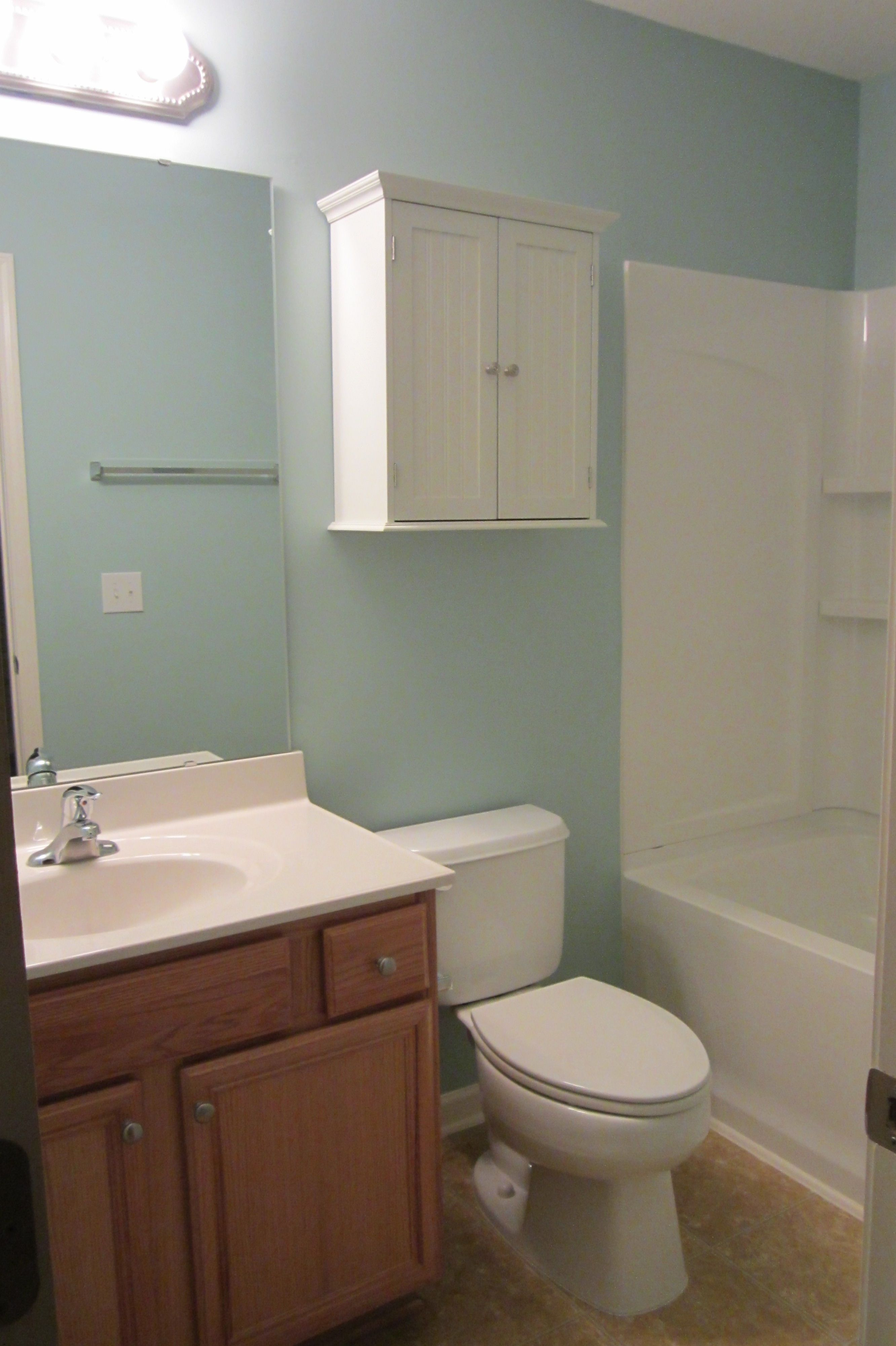 Gossamer Blue Benjamin Moore Erics House Bathroom In Guest with regard to dimensions 2664 X 4000