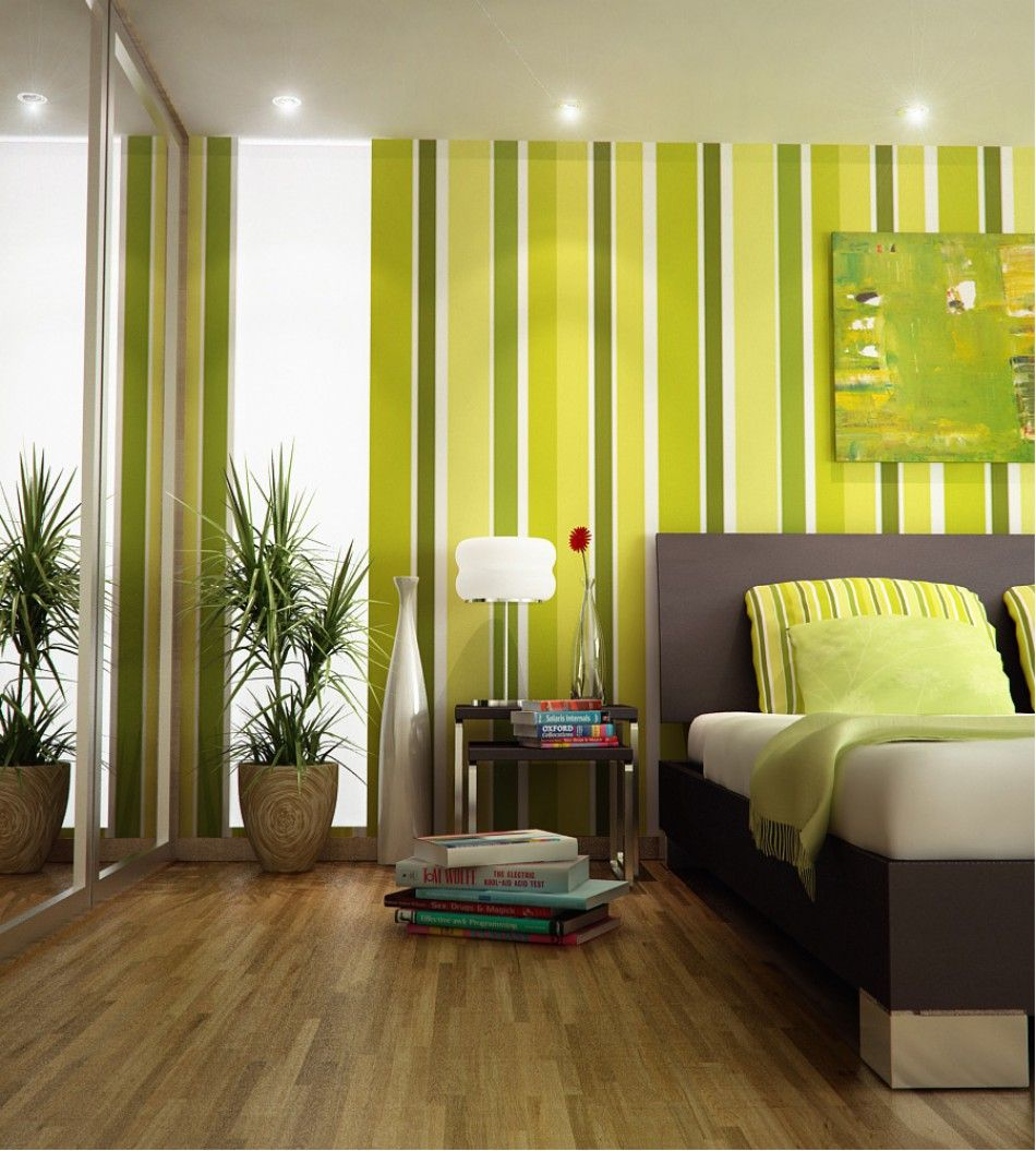 Inspirational Green Stripes Bedroom Index Listed In Lime Green throughout proportions 950 X 1055