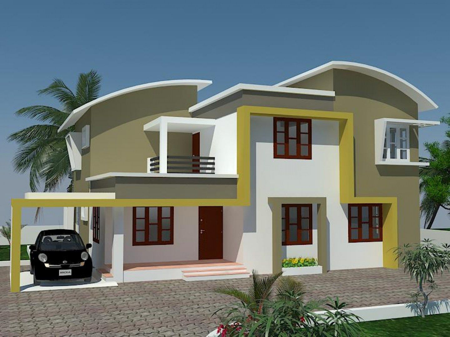 Kerala Exterior Painting Kerala Home Home Design House House Designs throughout measurements 1440 X 1080