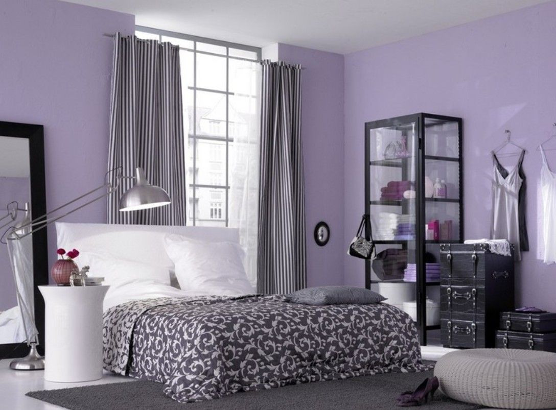 Light Purple Walls Roomspiration Purple Bedroom Design Bedroom intended for proportions 1088 X 803