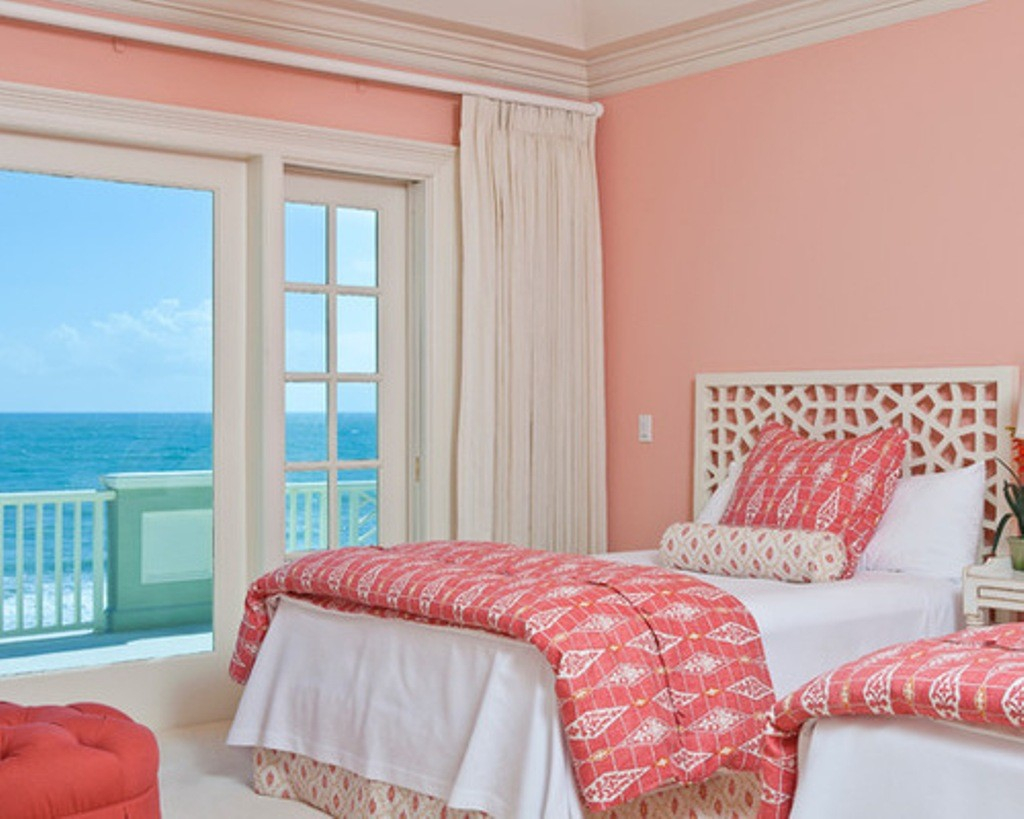 Light Salmon Pink Paint Color Feminine Beach Bedroom Decoratorist in dimensions 1024 X 819