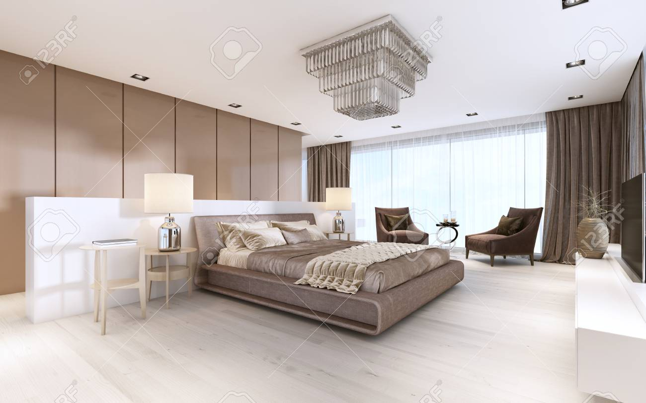 Luxurious Modern Master Bedroom In Light Colors In Pastel Colors in sizing 1300 X 812