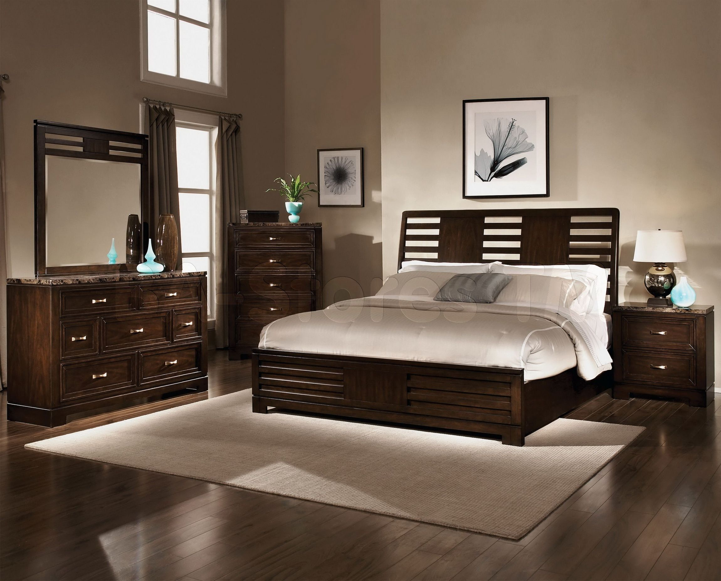 Luxury Bedroom Decorating Ideas Dark Brown Dressing Table Modern pertaining to sizing 2300 X 1854