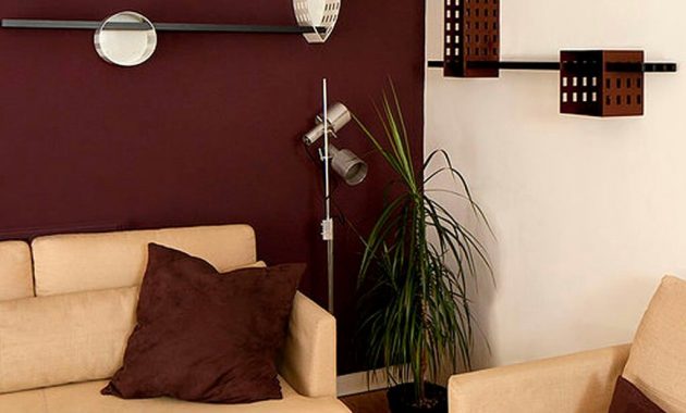 Maroon Wall Modern Living Room Living Room Decor Burgundy Living pertaining to dimensions 1024 X 1140