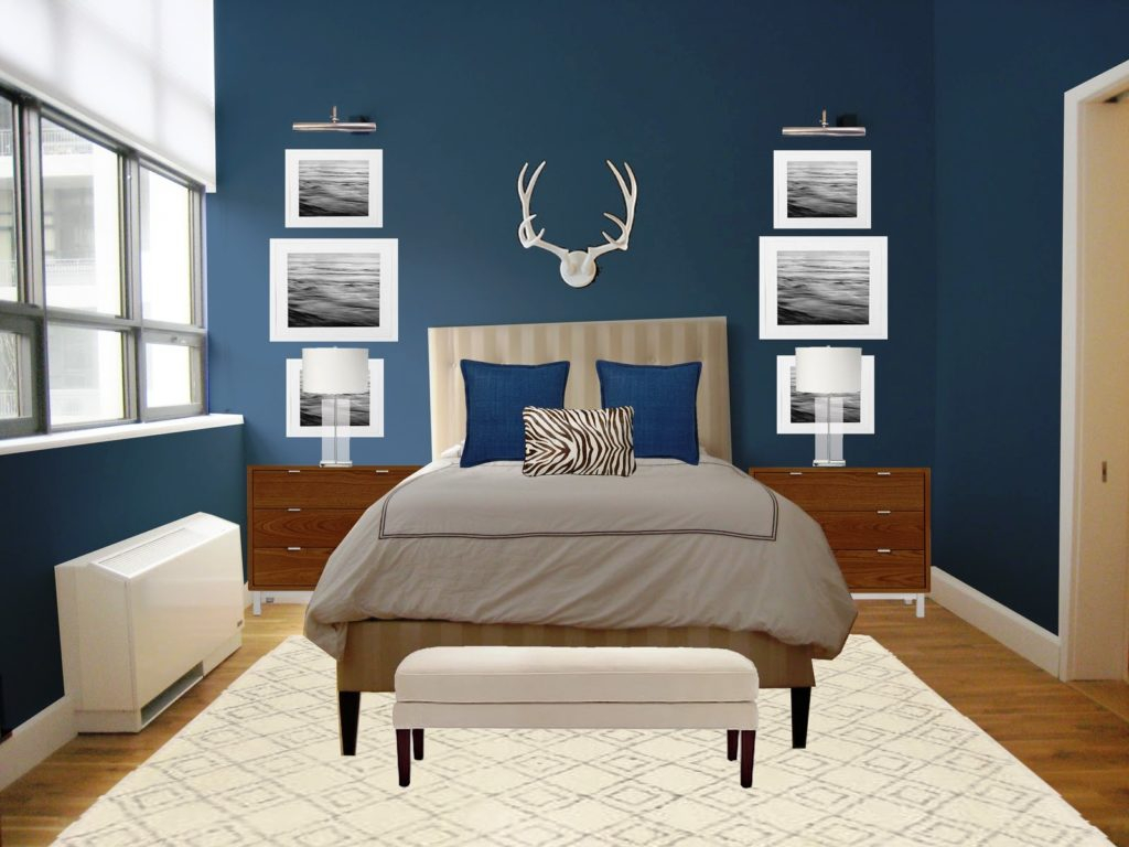 Modern Master Bedroom Paint Colors With Romantic Blue Zaxue inside sizing 1024 X 768