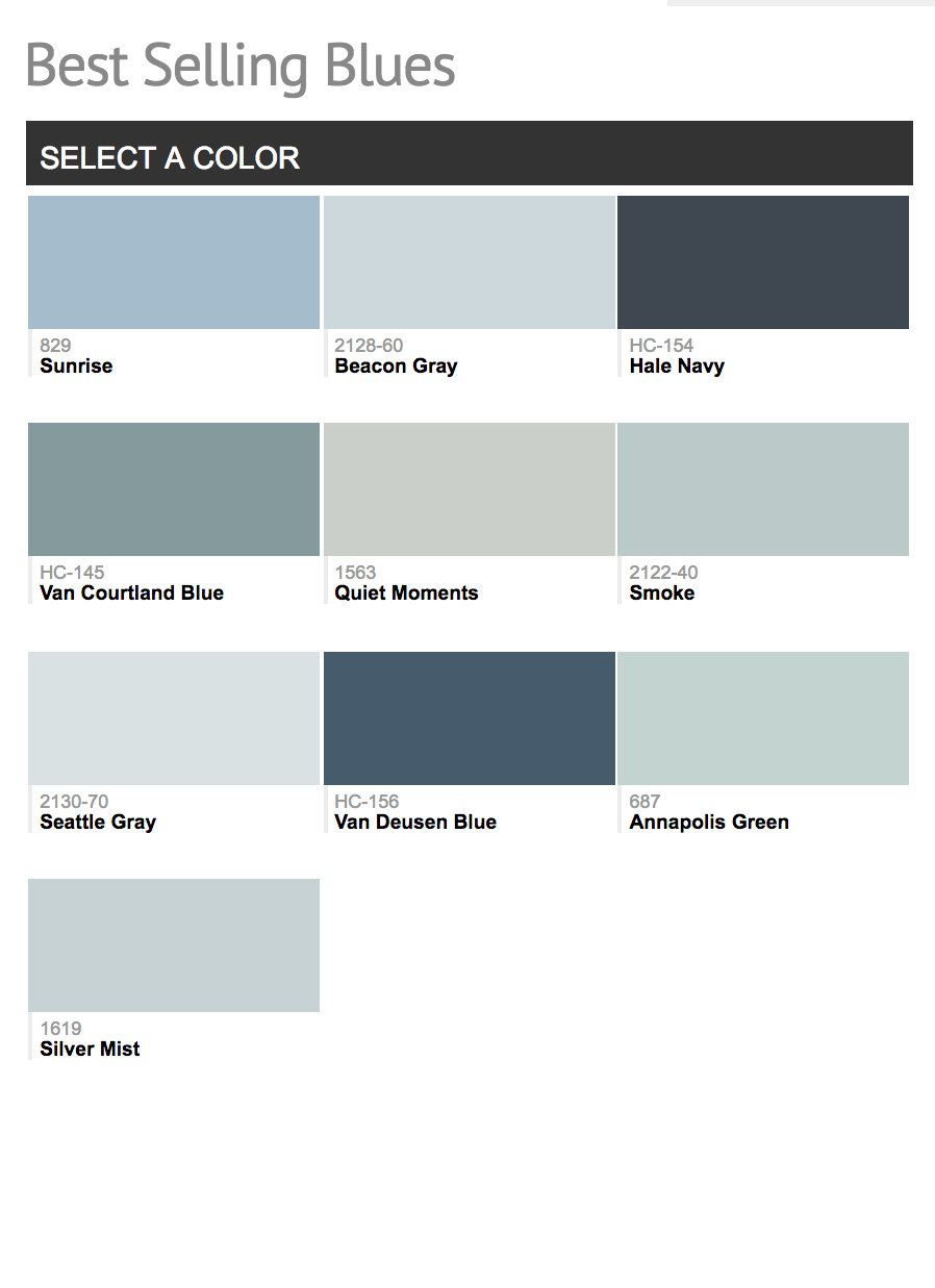 Most Popular Benjamin Moore Paint Colors with regard to proportions 898 X 1237