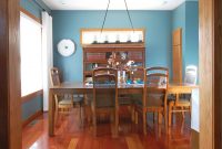 My Dining Room With Oak Trim Paint Color Sherwin Williams Moody with measurements 1917 X 2652