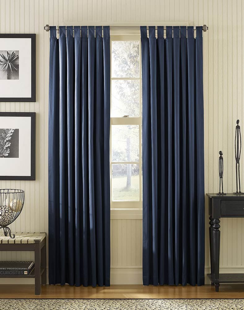 Navy Curtains Maybe Navy And Yellow As Accent Colors In The Living intended for measurements 788 X 1000