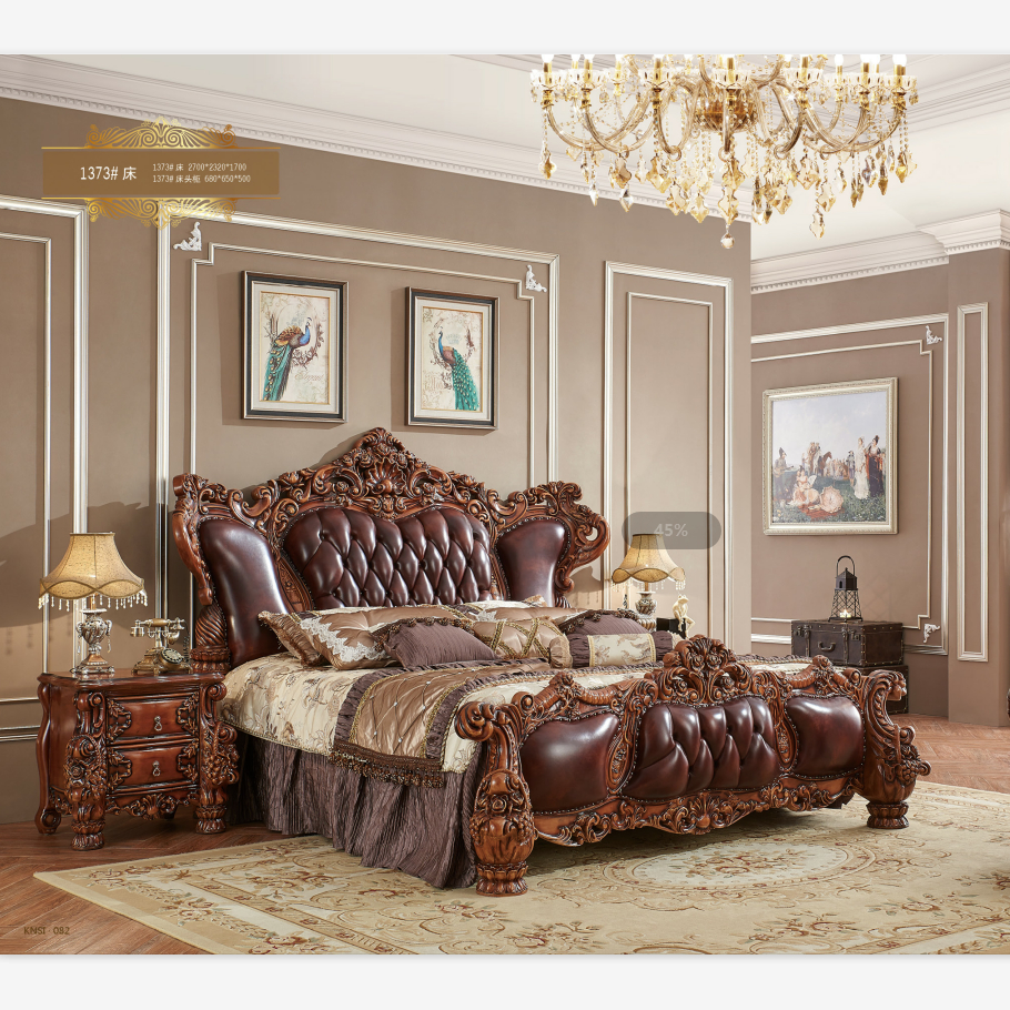 New Classic Bedroom Furniture Gold Color King Bed View Classic pertaining to sizing 910 X 910