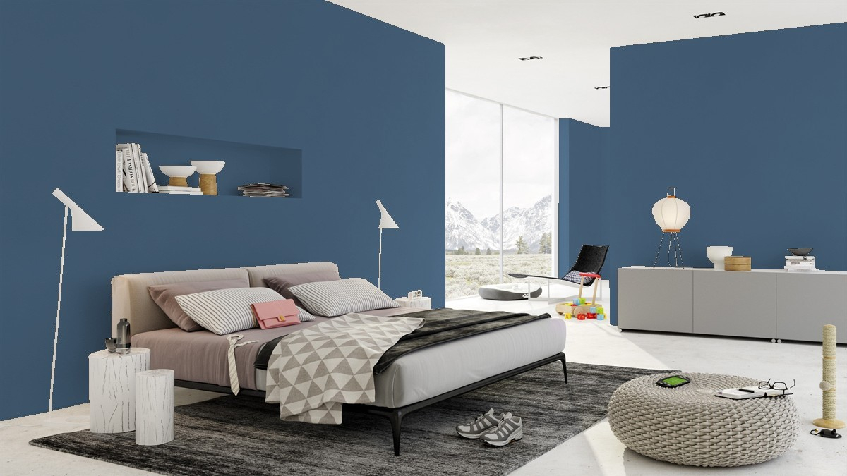 Our Favorite Blue Bedroom Paint Colors Benjamin Moore Blackhawk throughout proportions 1200 X 675