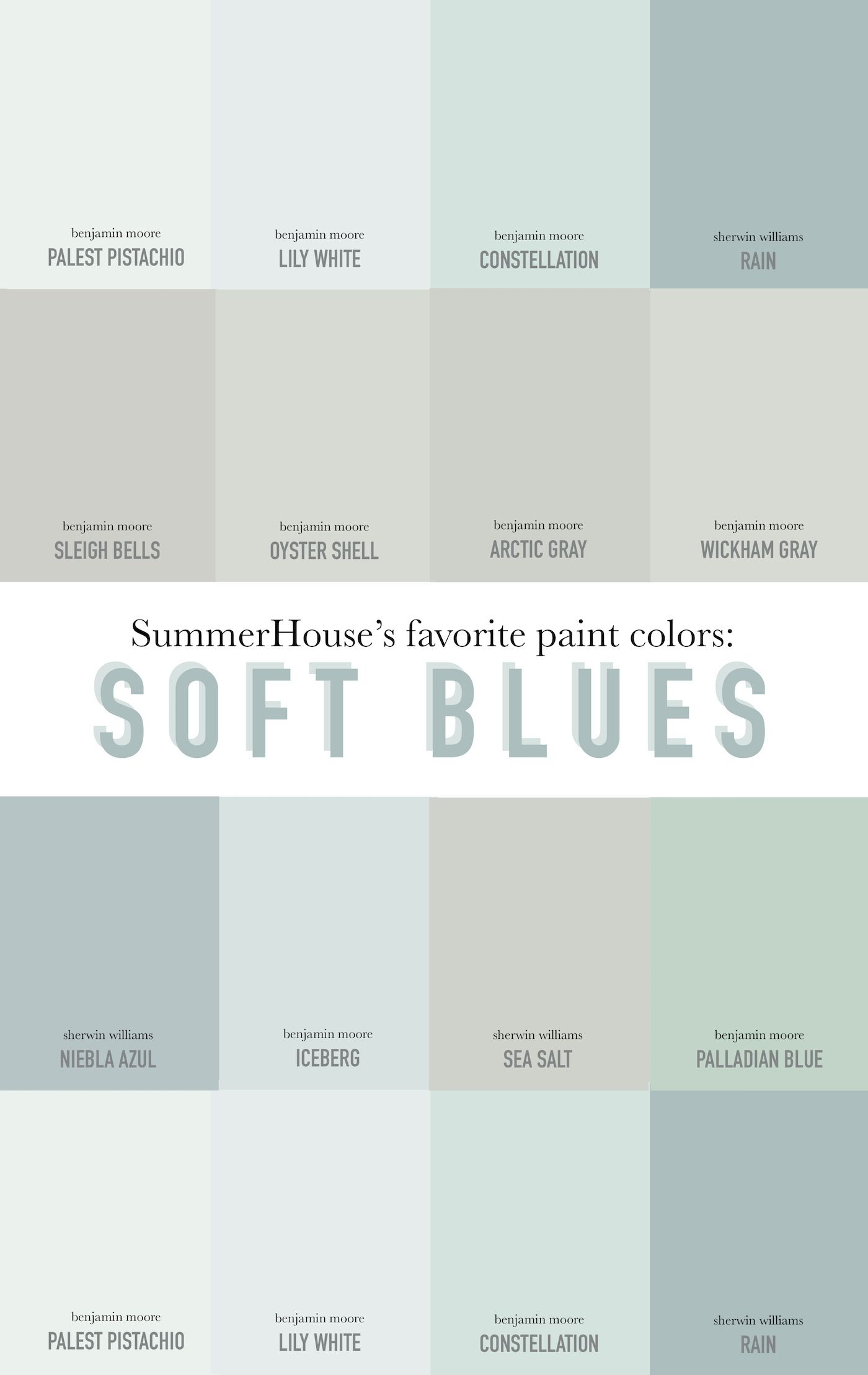 Our Favorite Soft Blue Paint Colors Always Summer Cape House for dimensions 1400 X 2217