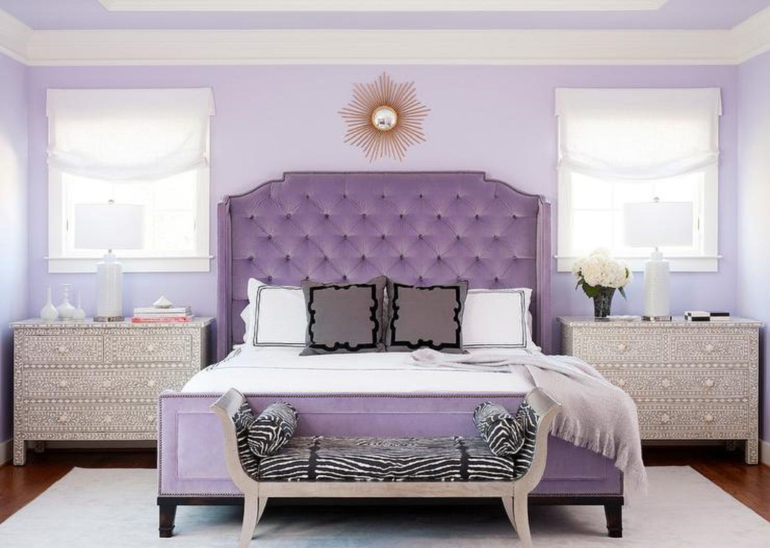 Purple Bedrooms Tips And Decorating Ideas pertaining to measurements 1500 X 1068