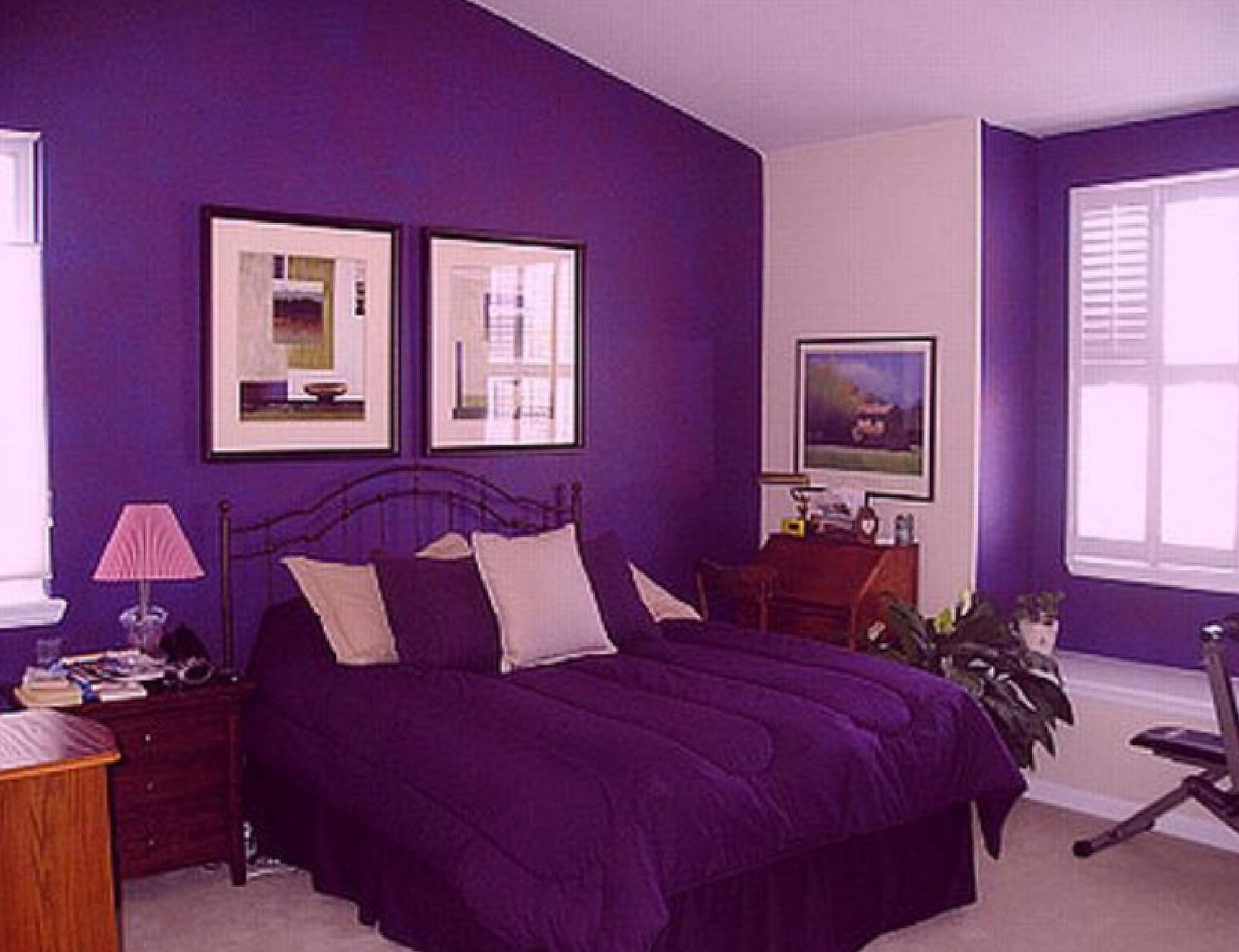 Purple Color Room Ideas Using Color And Fabrics Purple Bedroom regarding size 5000 X 3843