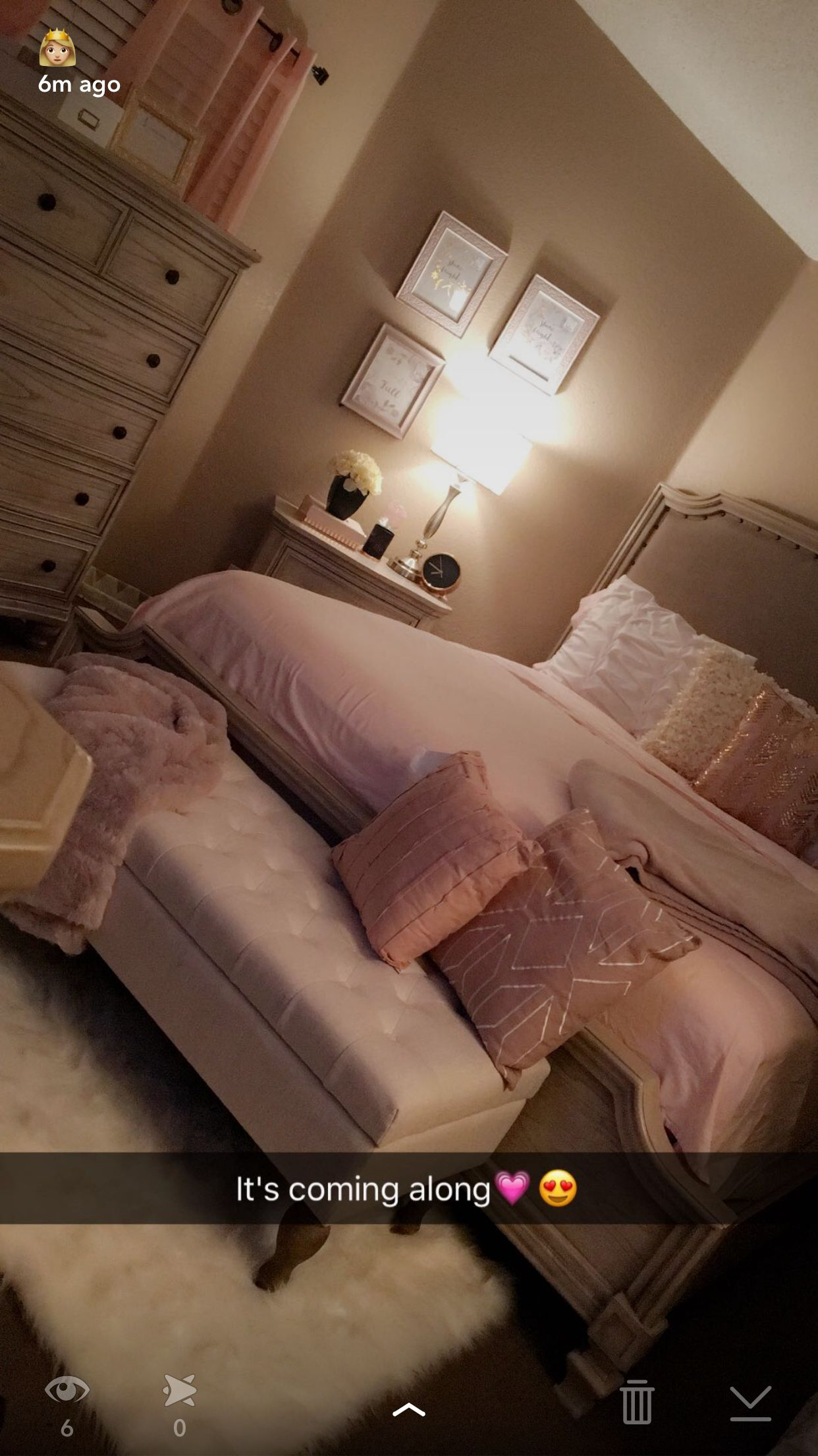 Rose Gold And Cream Room Romantic Colors Bedroom Stuff In 2019 regarding measurements 1242 X 2208