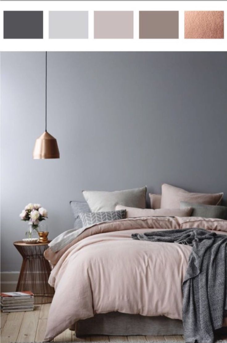 Rose Gold Dusty Pinks And Grey Bedroom Bedroom Colour Palette with regard to dimensions 736 X 1108