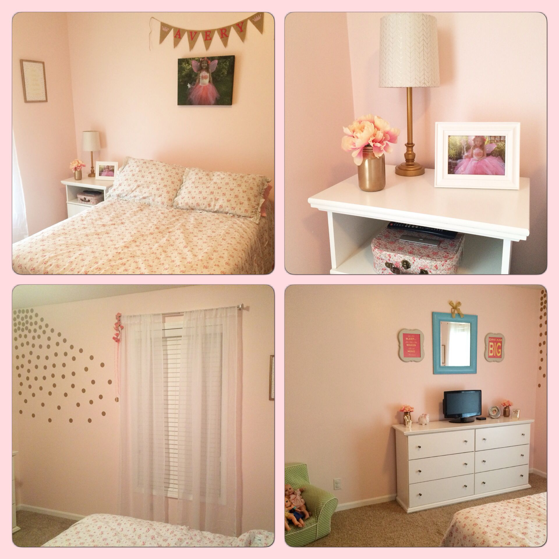 Shab Chic Little Girls Room Behr Sweet Nothing Pale Pink Paint within measurements 1920 X 1920