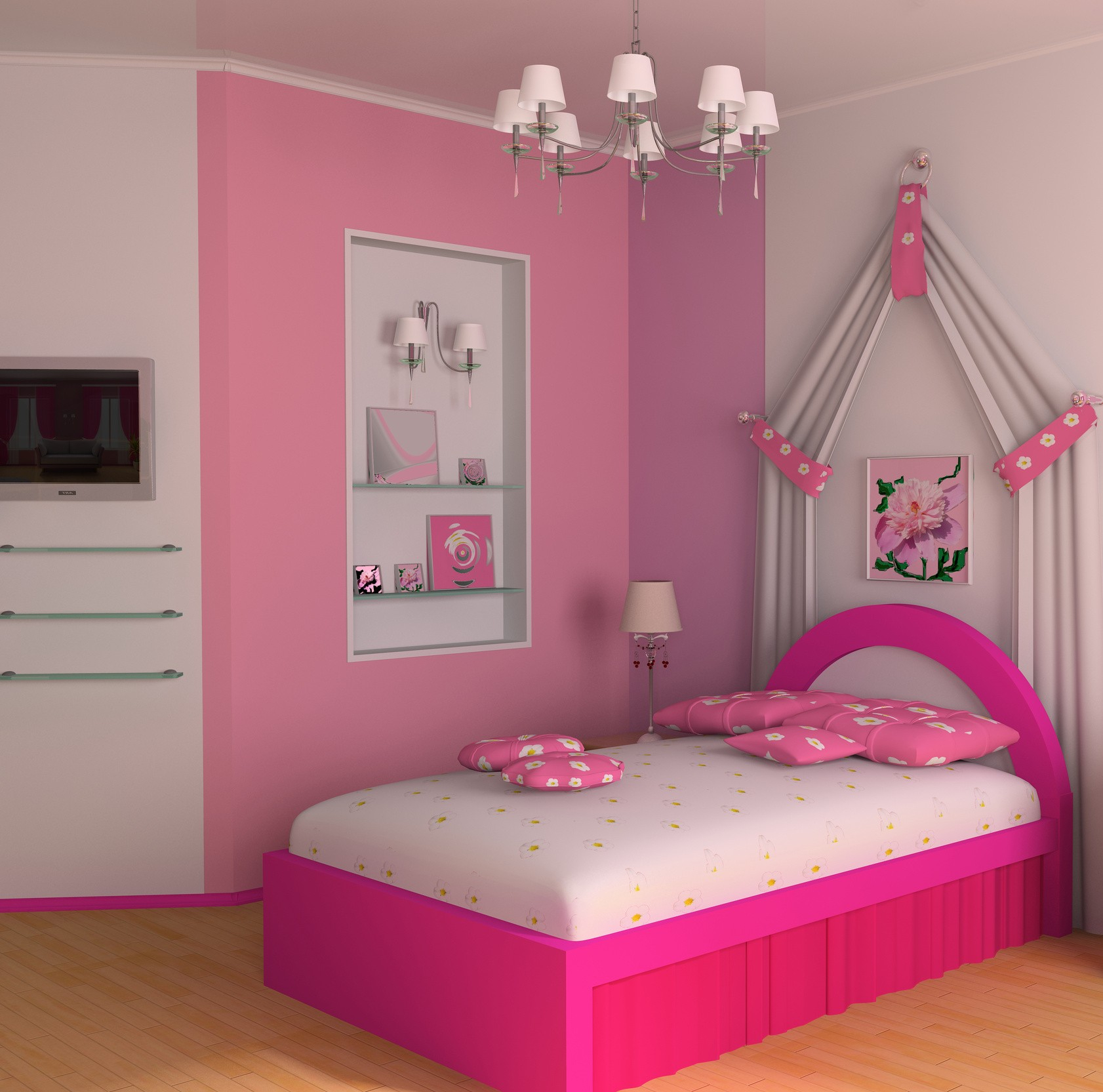 Simple Bedroom Designs For Teenage Girls Displaying Easy On The Eye for size 1682 X 1665