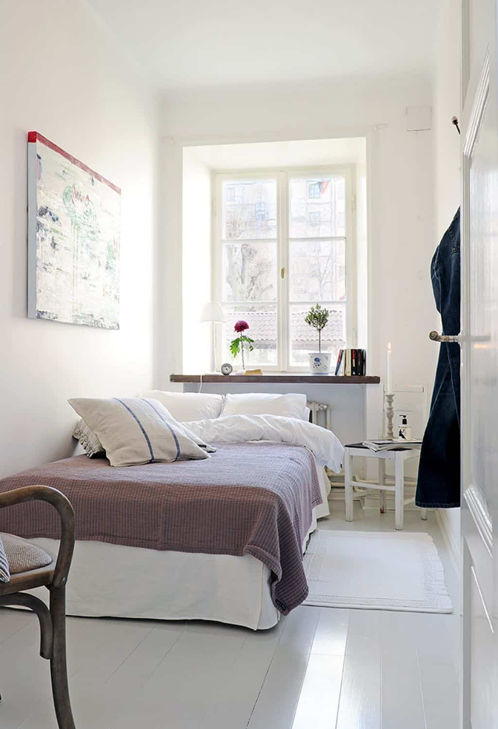 Small Bedroom With White Paint Wall Color Make Your Room Look inside measurements 1024 X 1497