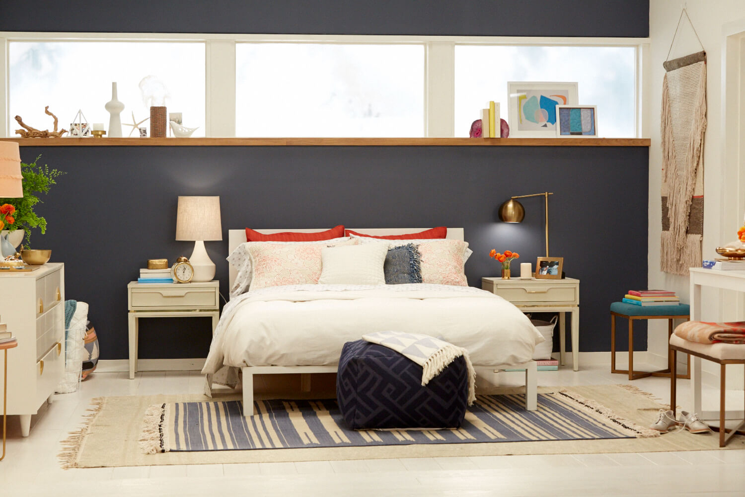 Target Chapter 7 Navy Blue Accent Wall Bedroom Makeover Emily for sizing 1500 X 1000