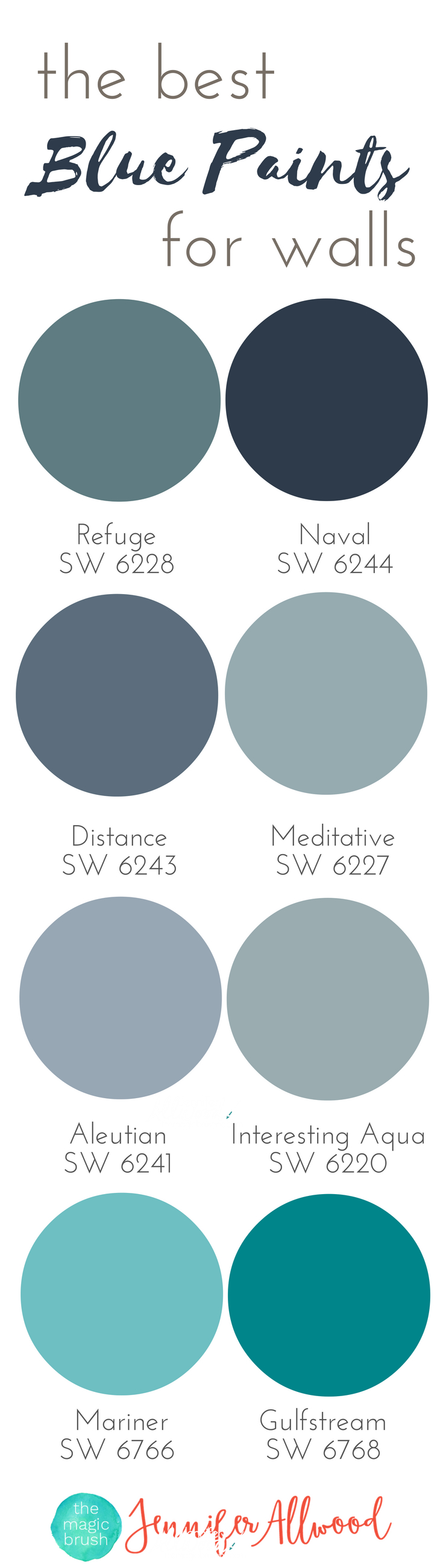 The Best Blue Paints For Walls Magic Brush Jennifer Allwoods regarding size 735 X 2600