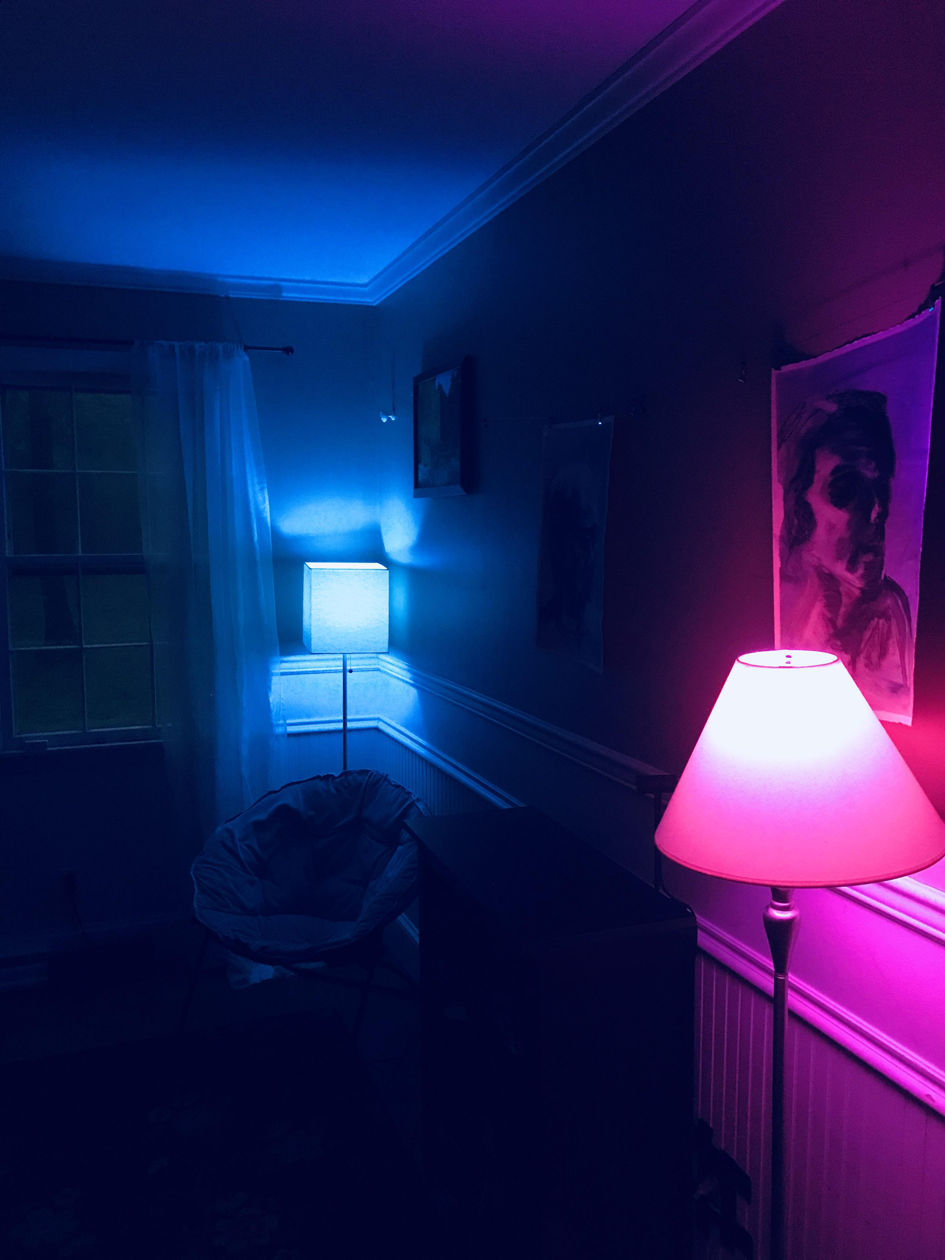 The Colored Lamps In My Bedroom Vaporwaveaesthetics intended for measurements 3024 X 4032
