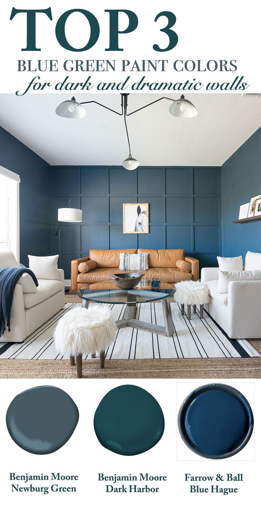 Top 3 Blue Green Paint Colors For Dark And Dramatic Walls Color for size 900 X 1800