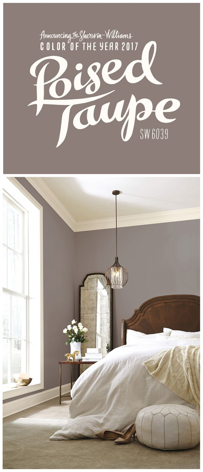 Were Thrilled About Our 2017 Color Of The Year Poised Taupe Sw for measurements 700 X 1627