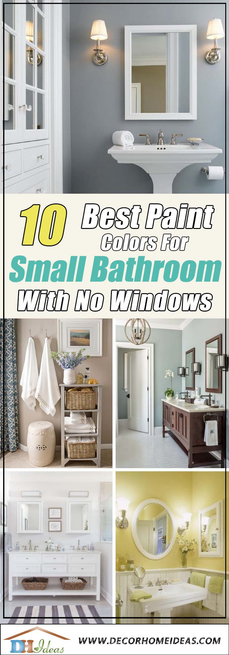 10 Best Paint Colors For Small Bathroom With No Windows for proportions 735 X 2100