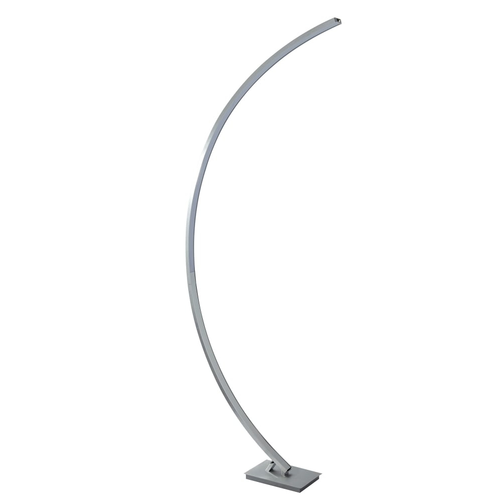 1070ss Colton Led Curved Floor Lamp In Satin Silver Finish with sizing 1000 X 1000
