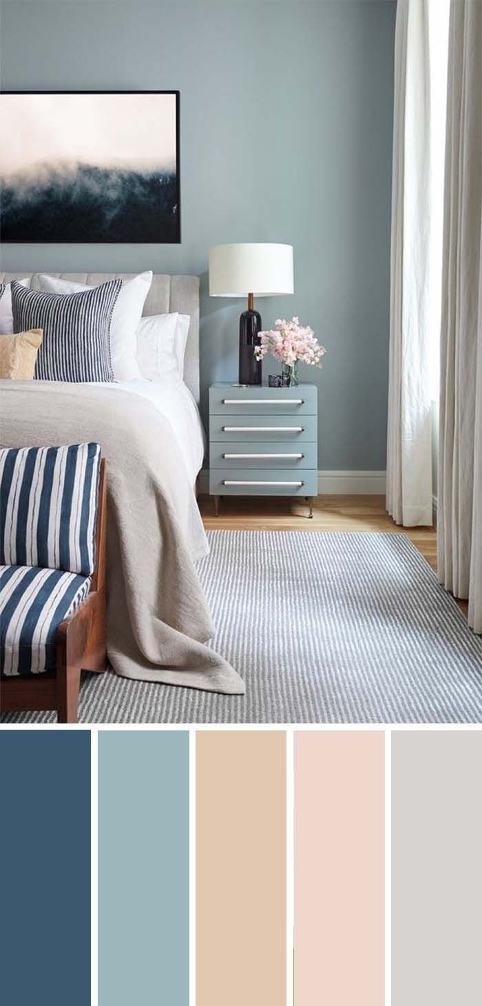 20 Beautiful Bedroom Color Schemes Color Chart Included throughout measurements 700 X 1460