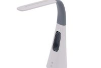 27 34 In Gray Led Desk Lamp With Bladeless Fan And Touch Activation regarding measurements 1000 X 1000