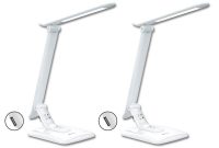 2x Sansai Smart Rotatable Adjustable 8w Led Desk Lamp 21a Usb Charger Home with regard to size 1000 X 1000