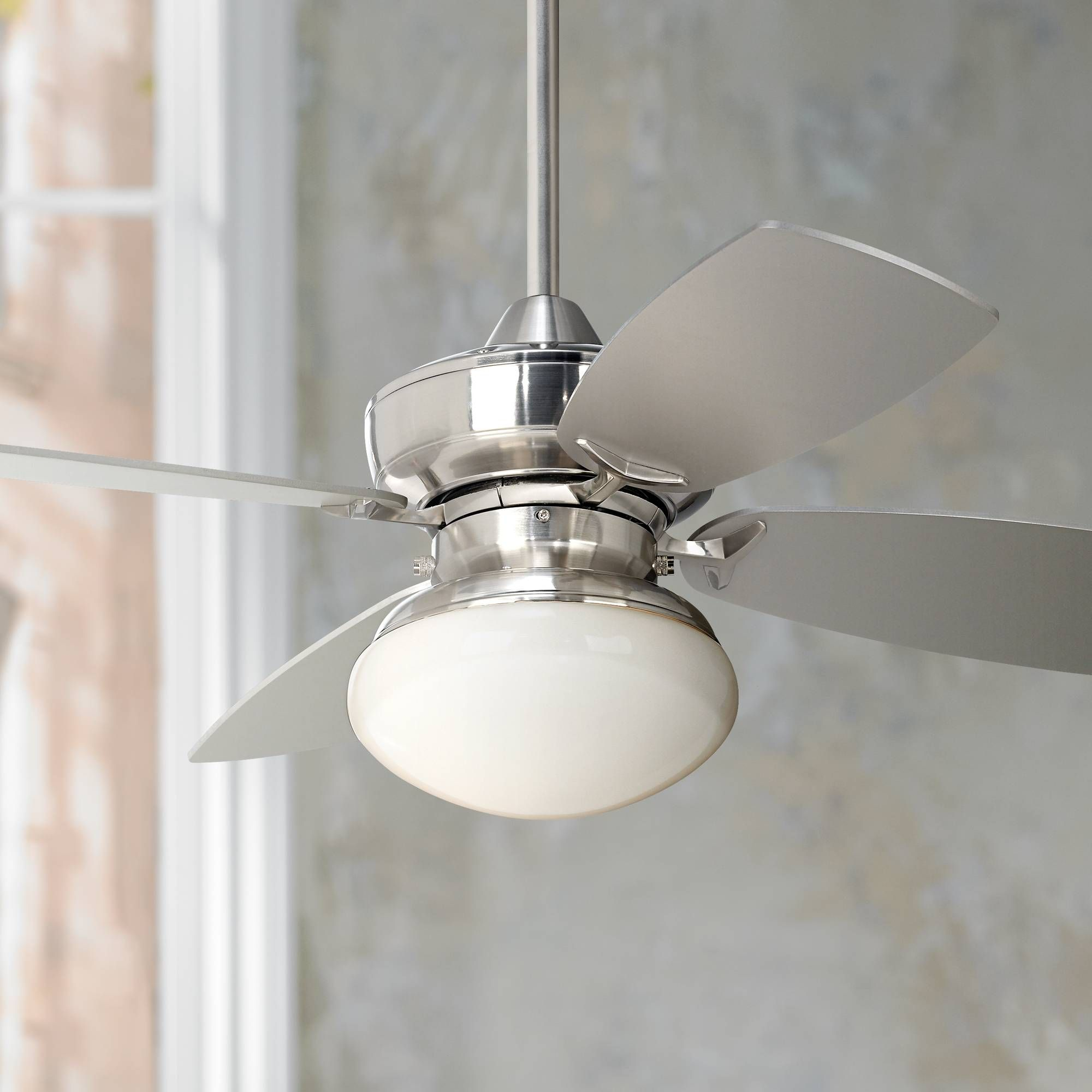 36 Casa Vieja Outlook Brushed Nickel Ceiling Fan Brushed intended for size 2000 X 2000