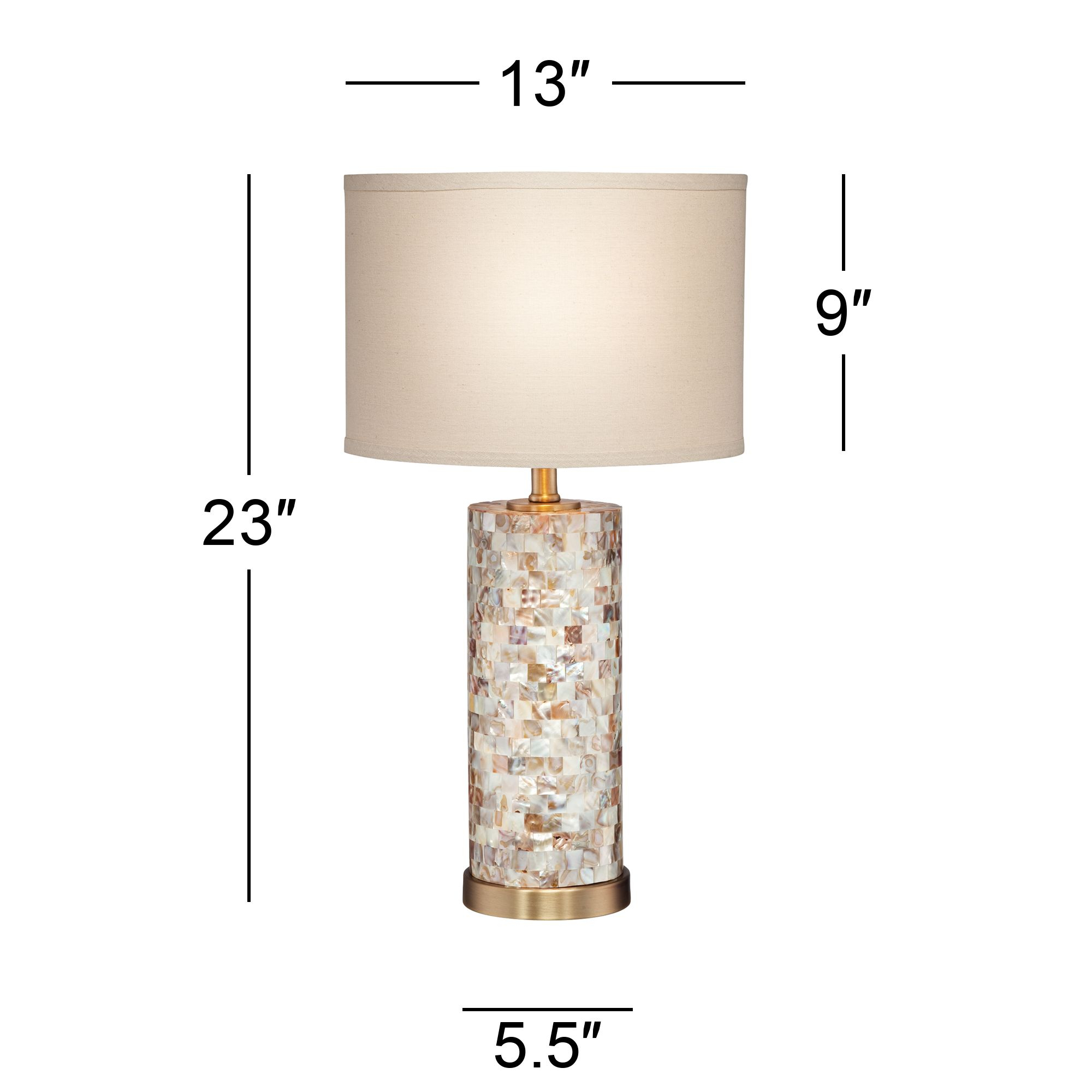 360 Lighting Coastal Accent Table Lamp Mother Of Pearl Tile with regard to proportions 2000 X 2000