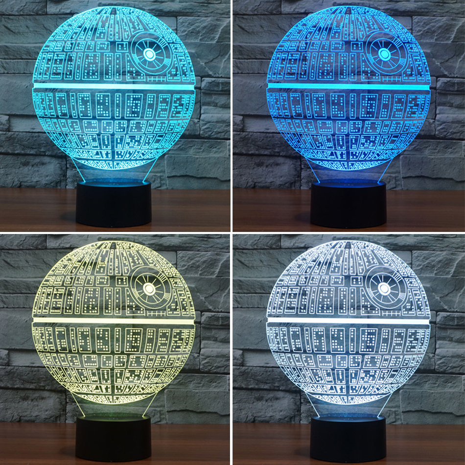 3d Star Wars Death Star Led Desk Lamp Night Light regarding sizing 950 X 950