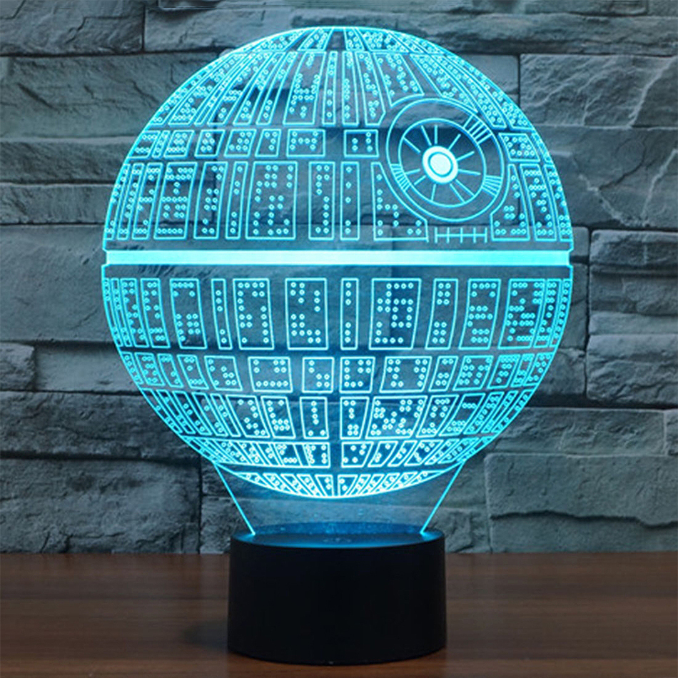 3d Star Wars Death Star Led Desk Lamp Night Light Touch Switch regarding proportions 950 X 950