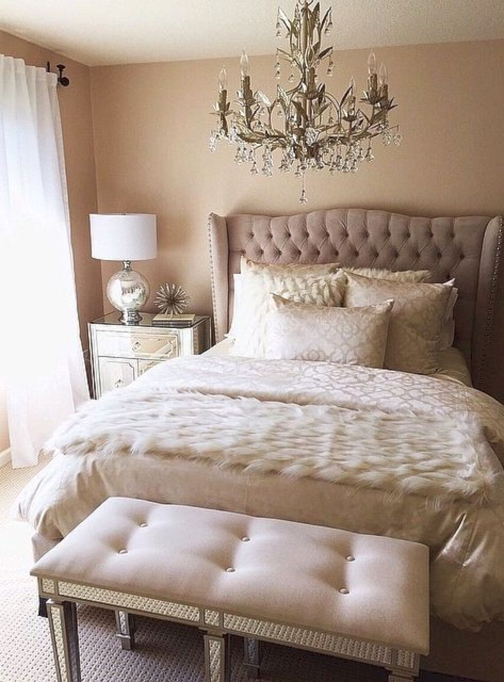 42 Elegant Bedroom Decor Design Ideas Dusty Rose Pink within proportions 1024 X 1385