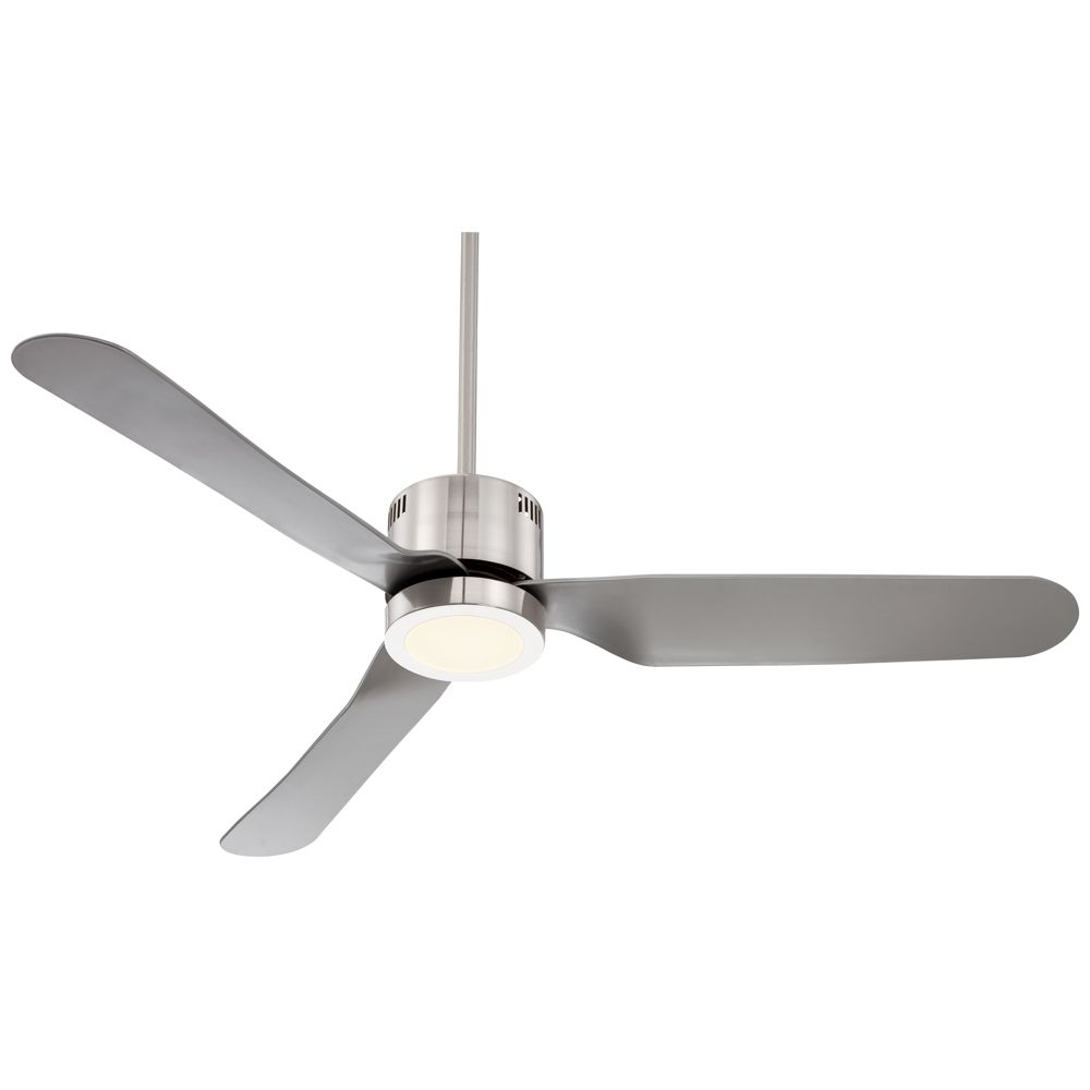 52 Visionary Brushed Nickel Led Ceiling Fan Style 7d539 regarding measurements 1000 X 1000