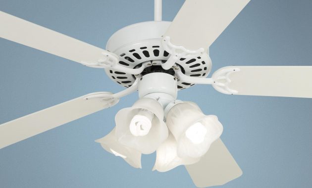 52 White Knight White Ceiling Fan With Light Kit Lamps with regard to measurements 2000 X 2000