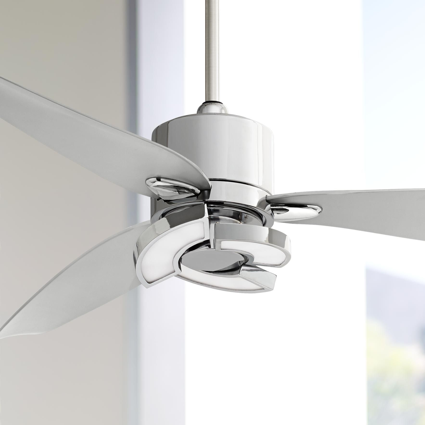 56 Possini Vengeance Led Chrome Ceiling Fan 7d209 with sizing 1767 X 1767