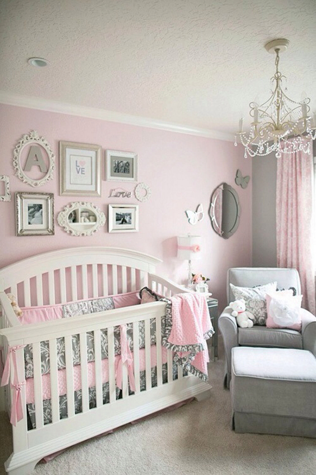 6 Actionable Tips On Ba Girl Nursery Pink Gray Nursery with proportions 1080 X 1620