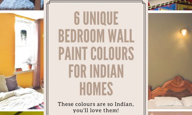 6 Unique Bedroom Wall Paint Colours That Work For Indian regarding sizing 735 X 1102