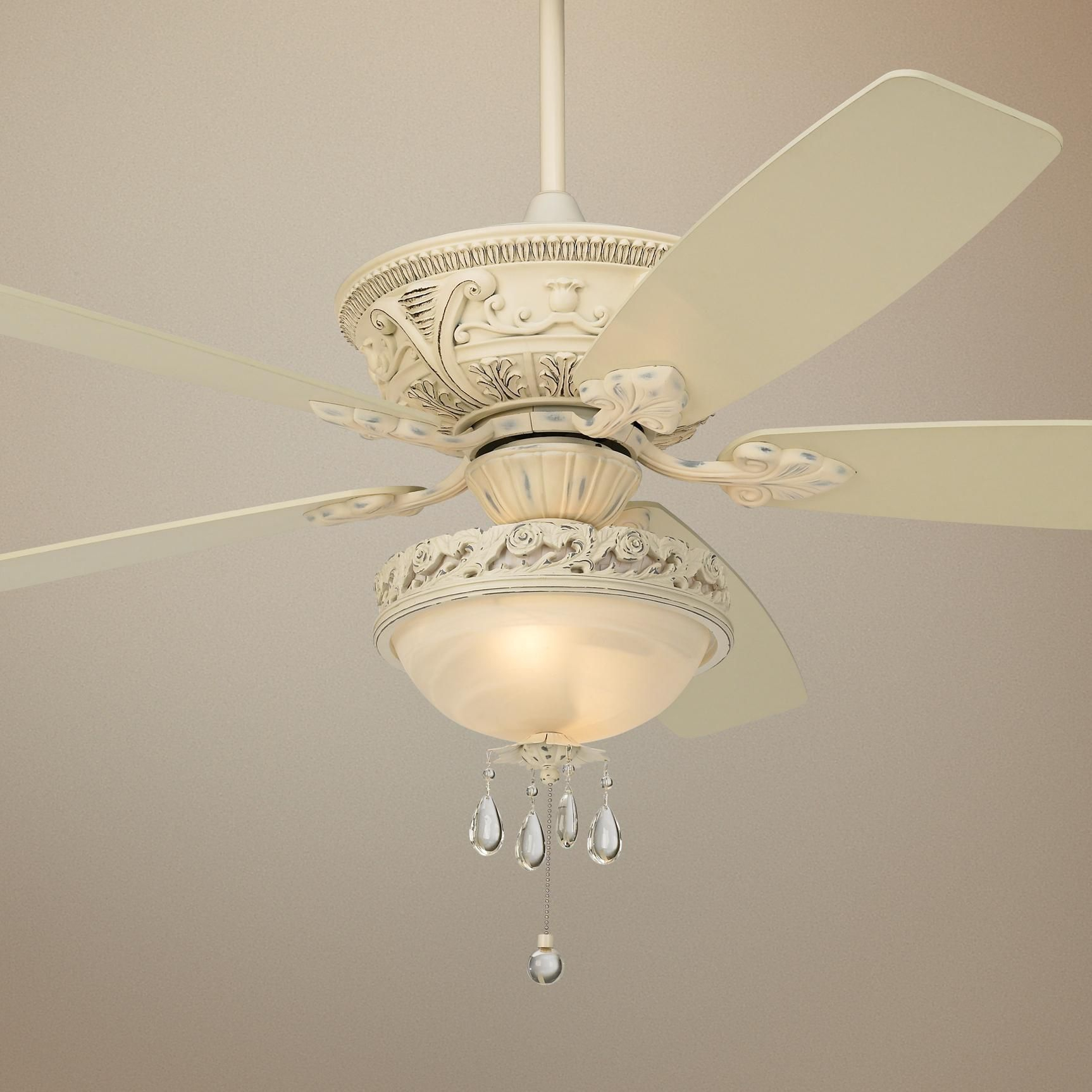 60 Casa Vieja Mentego Rubbed White Finish Ceiling Fan regarding size 1726 X 1726