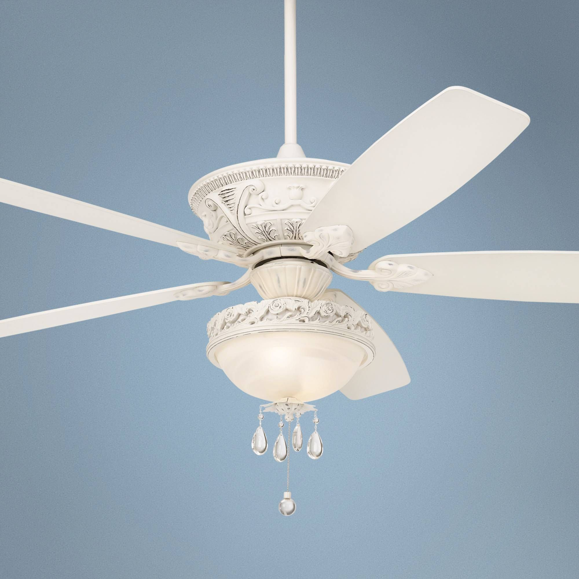 60 Casa Vieja Montego Rubbed White Finish Ceiling Fan throughout proportions 2000 X 2000