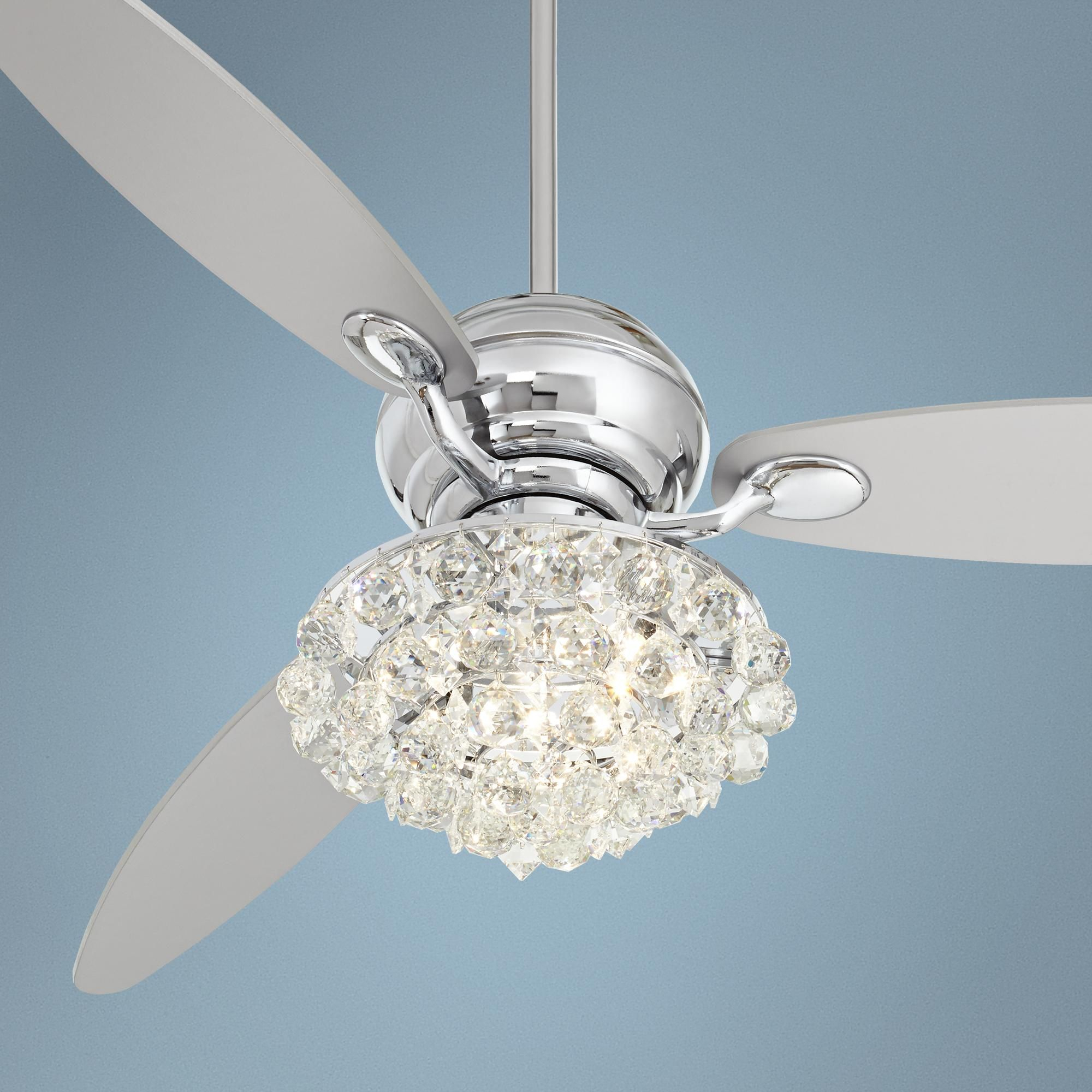 60 Spyder Polished Chrome Crystal Ceiling Fan Bling with size 2000 X 2000