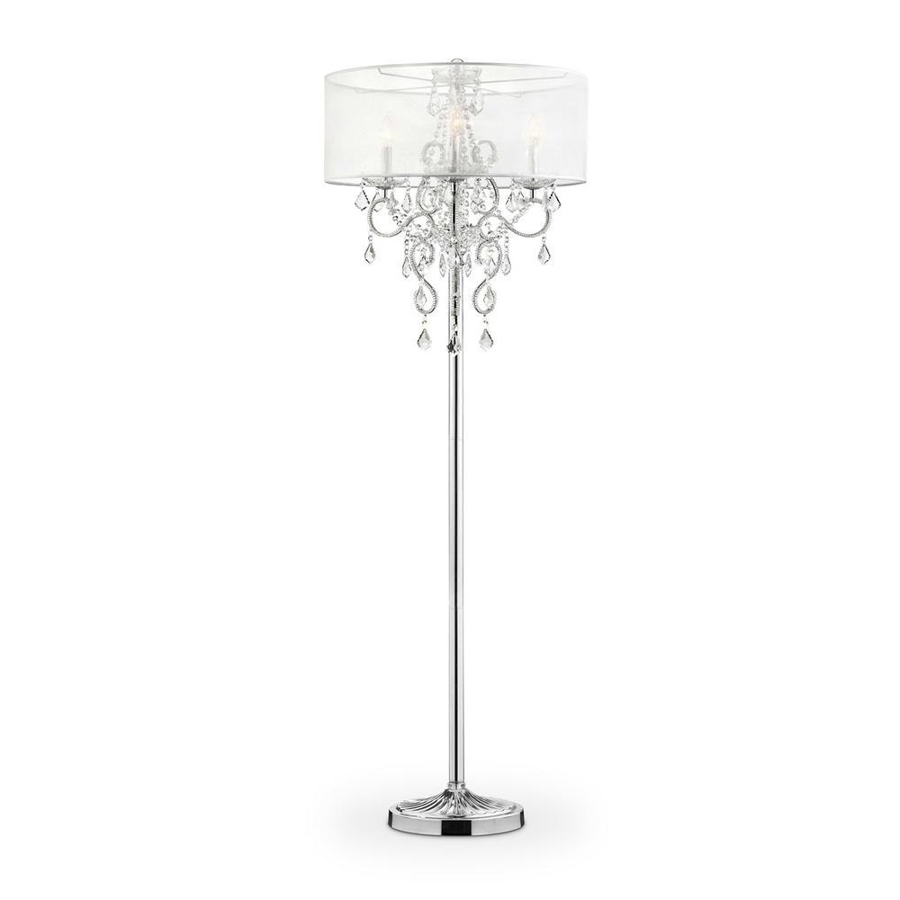 63 In Evangelia Silver Crystal Floor Lamp intended for measurements 1000 X 1000